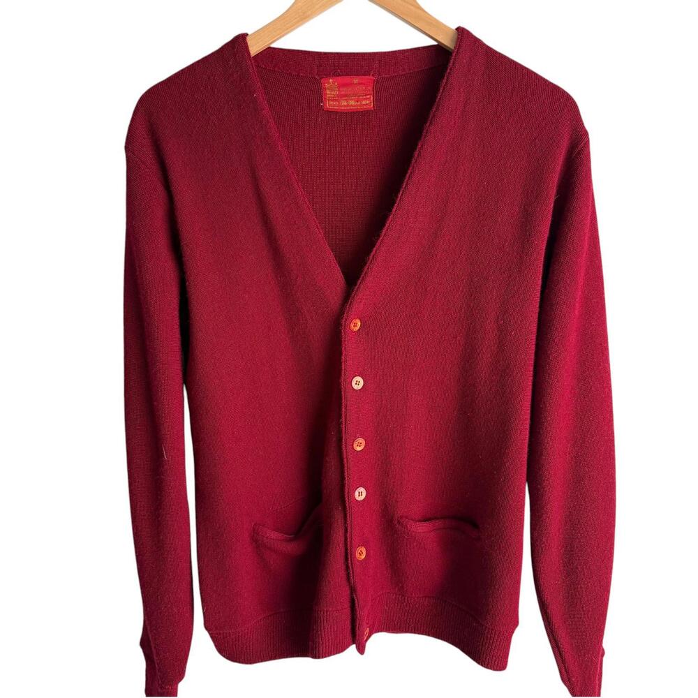 VINTAGE SEARS The Mens Store KINGS ROAD‎ Mister Rogers Cardigan Sweater Mens, M